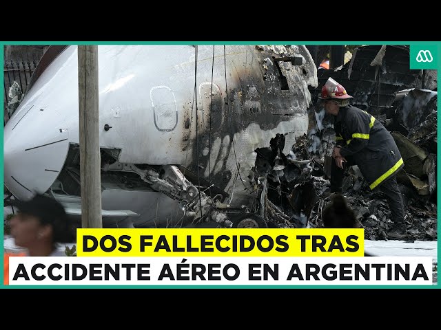 ⁣Dos muertos en accidente de jet privado en Argentina