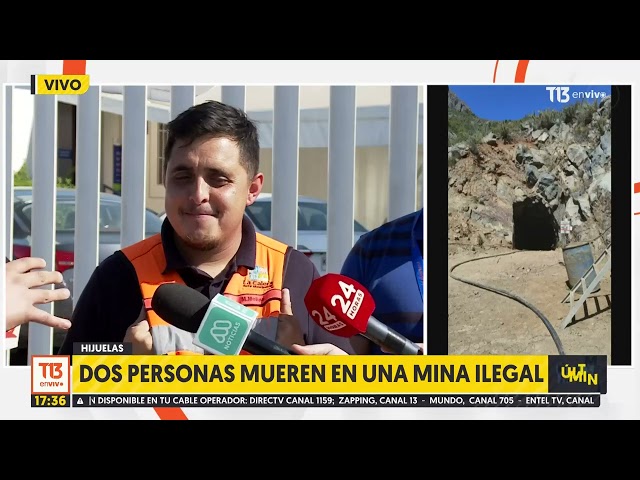 ⁣Dos personas mueren en una mina ilegal en Hijuelas