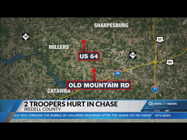 ⁣Suspect, troopers hurt after attempted traffic stop leads to chase