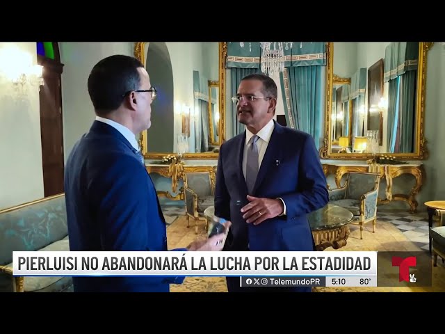 ⁣Pierluisi asegura que no abandonará la lucha por la estadidad