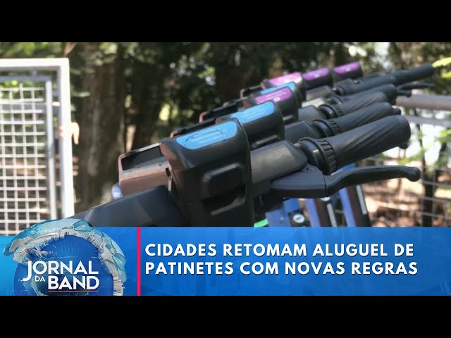 ⁣Cidades retomam aluguel de patinetes, mas com novas regras | Jornal da Band