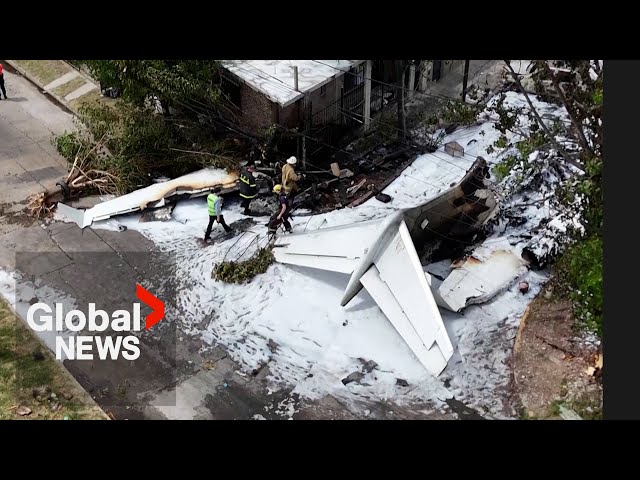 ⁣Deadly plane crash in Argentina kills pilot, co-pilot