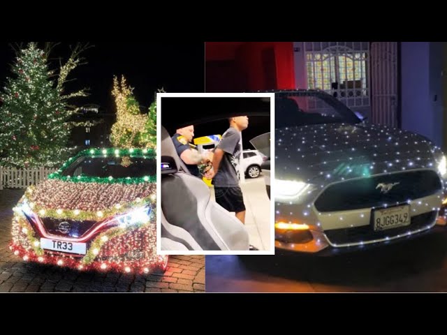 ⁣Arrestos en MIAMI por decoraciones con luces navideñas en los carros