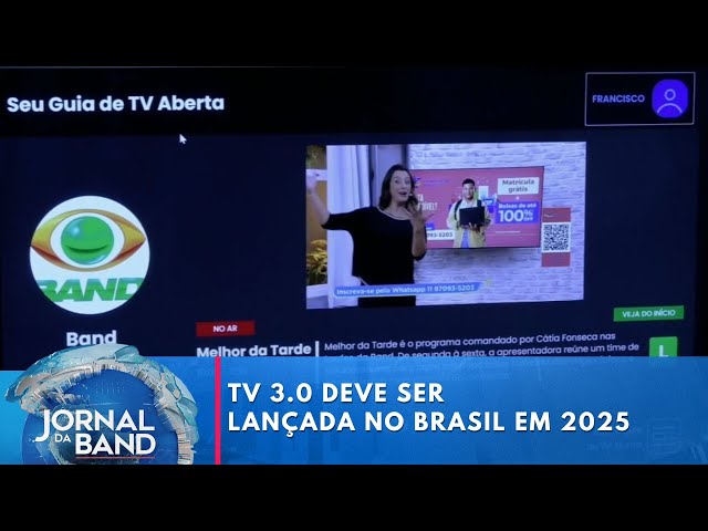 ⁣TV 3.0 deve ser lançada no Brasil em 2025 | Jornal da Band