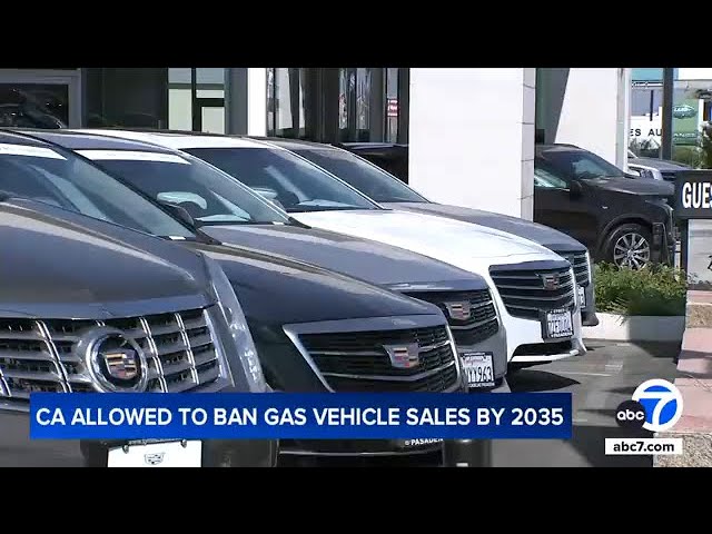 ⁣EPA grants CA authority to ban sales of new gas cars by 2035