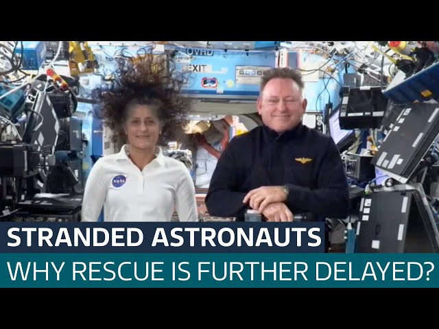 ⁣NASA's stranded astronauts face more time in space as rescue mission is delayed yet again | ITV