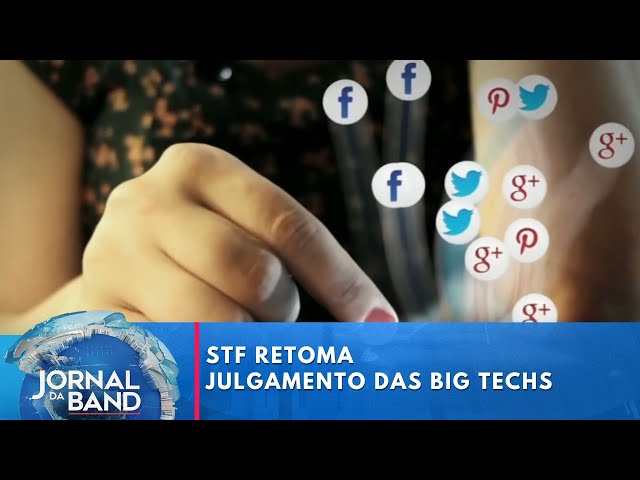 ⁣STF retoma julgamento das big techs | Jornal da Band