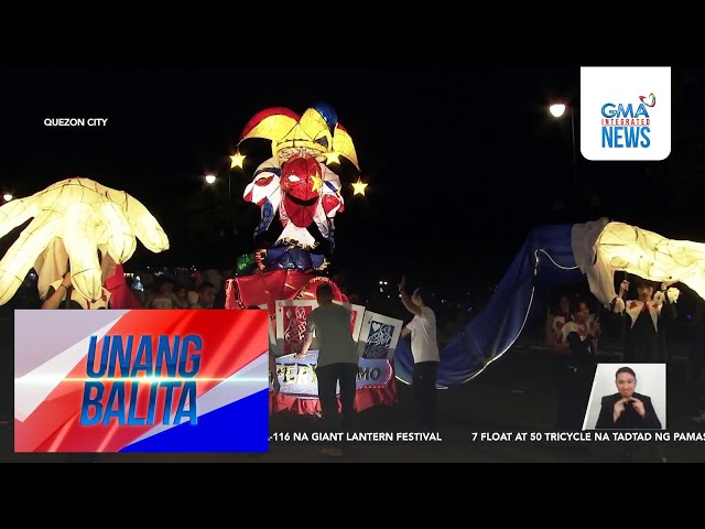 ⁣26 parol, nagtagisan sa U.P. Diliman Lantern Parade 2024 | Unang Balita