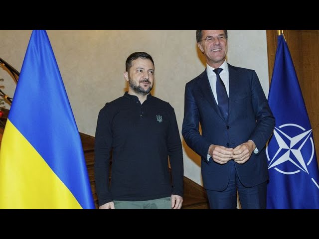 ⁣Ukraine : Zelensky rencontre les dirigeants européens à Bruxelles 