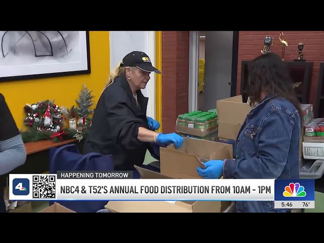 ⁣NBC4, Telemundo 52 prep for annual food distribution