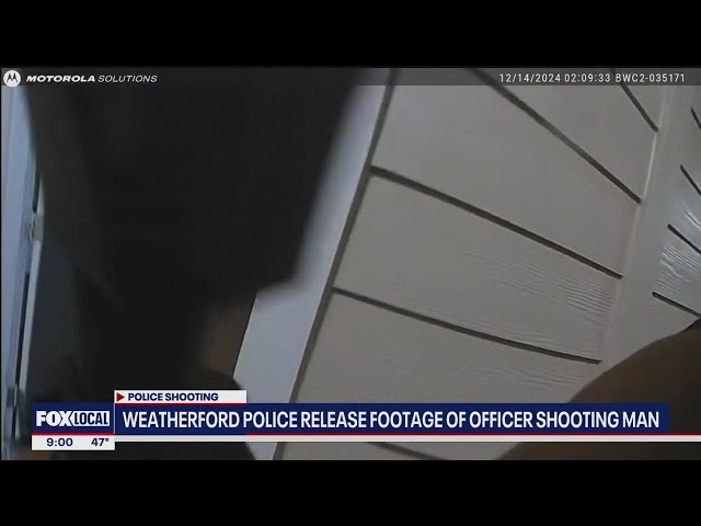 ⁣Weatherford police shoot man who pointed gun at them during domestic dispute