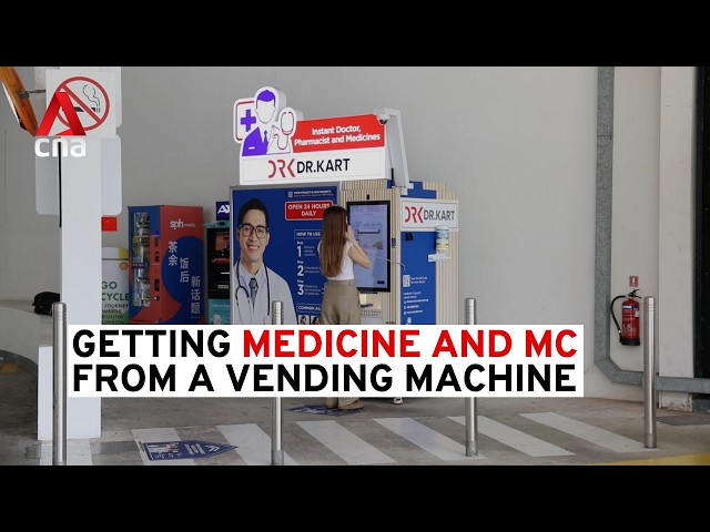 ⁣We tried getting MC and medication from a vending machine in Singapore