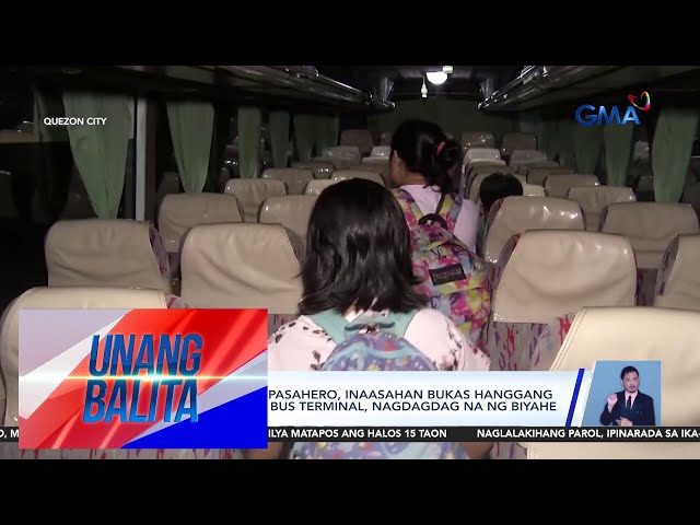 ⁣Ilang biyahe papunta sa ilang probinsiya, fully-booked na | Unang Balita