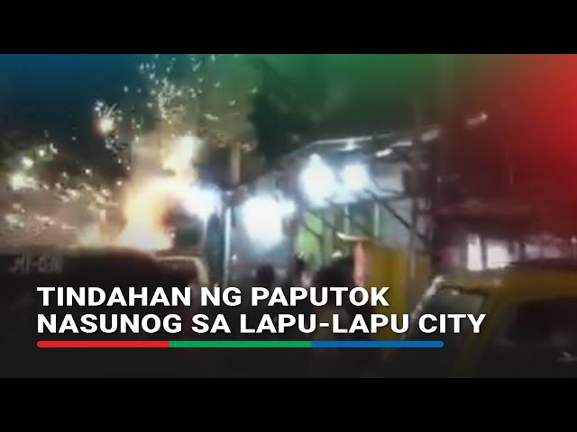 ⁣Tindahan ng paputok nasunog sa Lapu-Lapu City