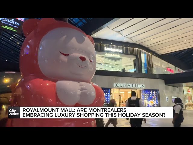 ⁣First Christmas season for Montreal’s newly opened Royalmount