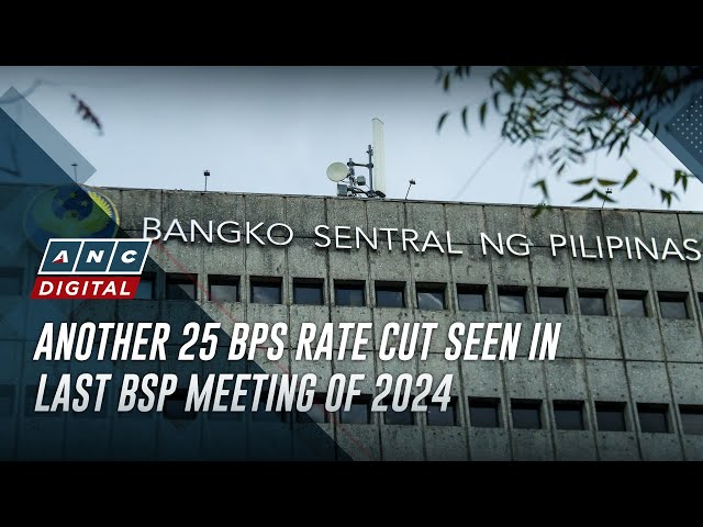 ⁣Another 25 bps rate cut seen in last BSP meeting of 2024