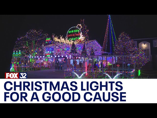 ⁣Suburban home's Christmas lights dazzle for a good cause