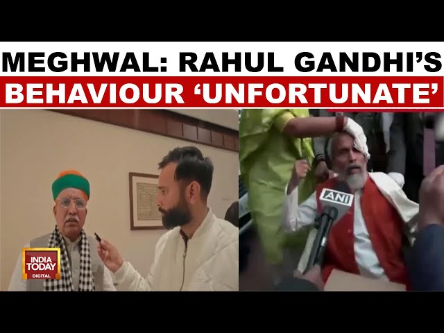 ⁣BJP's Arjun Meghwal Condemns Rahul Gandhi Over BJP MP Pratap Sarangi's Assault | India Tod