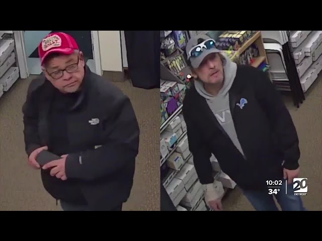 ⁣Police seek suspects who stole trading cards from multiple St. Clair Shores businesses