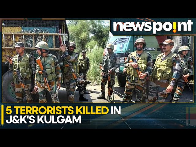 ⁣India: 5 Terrorists Killed in Encounter With Security Forces in J&K's Kulgam | WION Newspoi