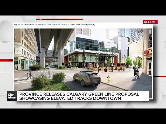 ⁣Calgary Green Line LRT renderings released in report on proposed realignment