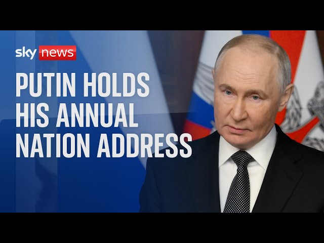 ⁣Russian President Vladimir Putin holds his annual nation address