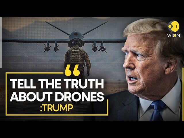 ⁣US Drones Row LIVE: Trump Warns Biden, Asks US Military To Tell The Truth About Mysterious Drones