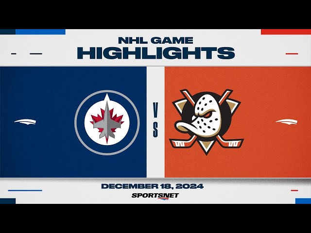 ⁣NHL Highlights | Jets vs. Ducks - December 18, 2024