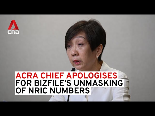 ⁣ACRA chief executive apologises for Bizfile’s unmasking of NRIC numbers