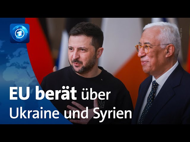 ⁣Ukraine und Syrien im Fokus bei EU-Gipfel in Brüssel