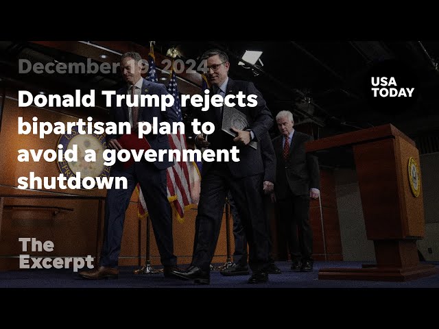 ⁣Donald Trump rejects bipartisan plan to avoid a government shutdown | The Excerpt