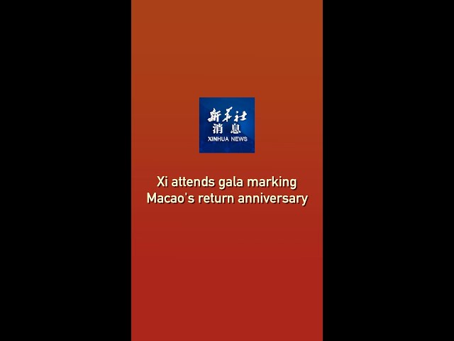 ⁣Xinhua News | Xi attends gala marking Macao's return anniversary