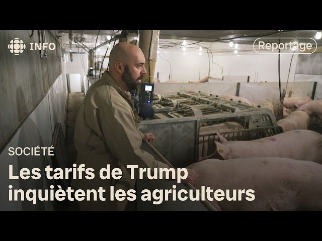 ⁣Les agriculteurs québécois inquiets des tarifs de Trump