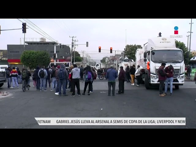 ⁣Trabajadores de Ecatepec bloquean vialidades; exigen el pago de su quincena | Noticias con Paco Zea