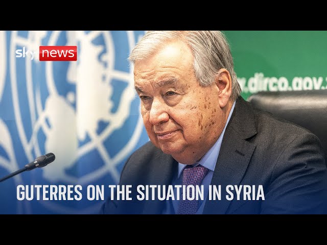 ⁣UN Secretary General Guterres on the situation in Syria