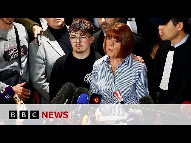 ⁣Gisèle Pelicot speaks outside court after ex-husband jailed in mass rape trial | BBC News