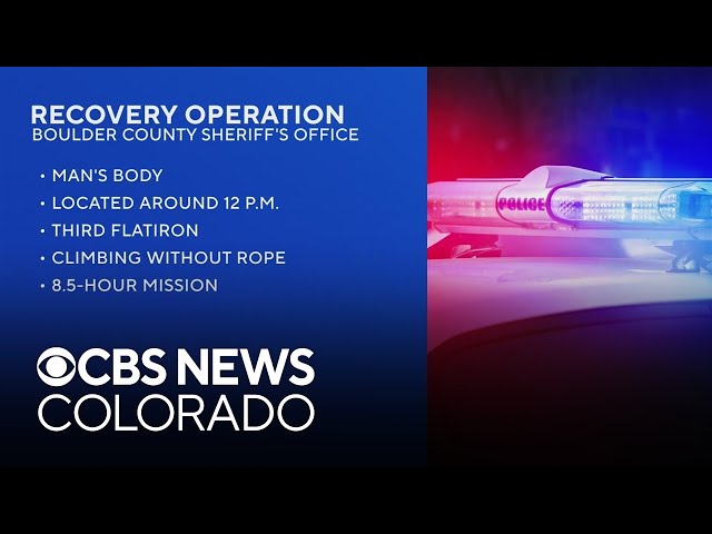 ⁣Man's body recovered from Third Flatiron near Boulder