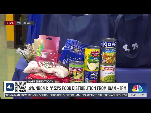 ⁣NBC4 and Telemundo 52's food distribution event on Dec. 19