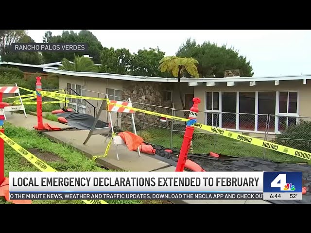 ⁣Local emergency declarations extended to February