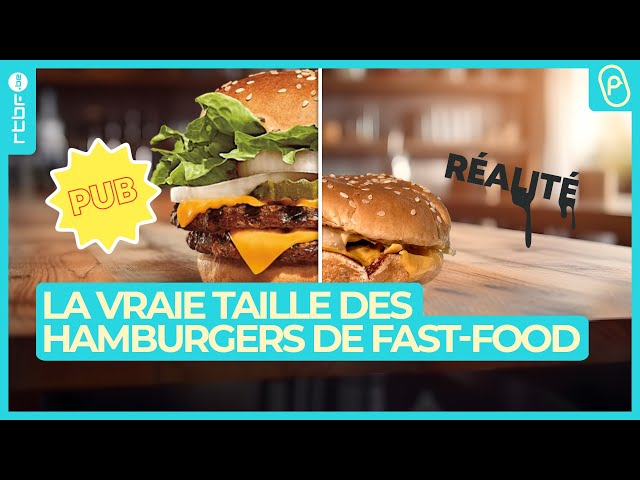 ⁣Les pubs de fast-food nous mentent-elles sur la taille des hamburgers ? - On n'est pas des Pige