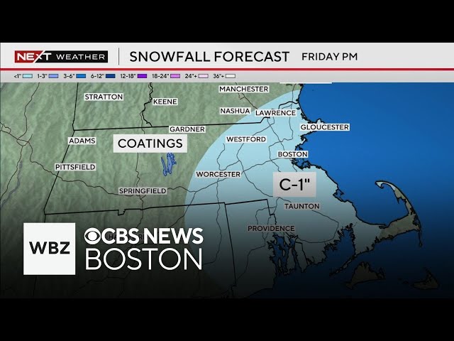 ⁣What to expect during next chance for snow on Friday