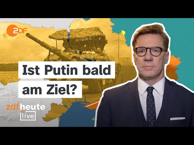 ⁣Russische Erfolge: Putin gibt sich siegessicher, Selenskyj wirbt für Militärhilfen | ZDFheute live