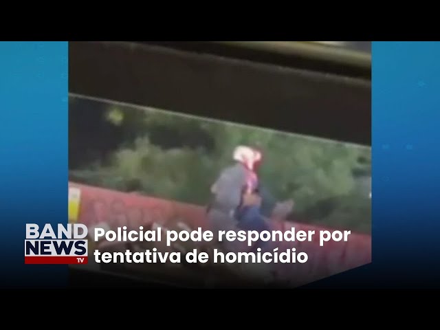 ⁣Corregedoria indicia policial que jogou homem de ponte | BandNewsTV