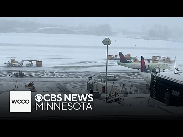 ⁣Winter storm blankets Minnesota