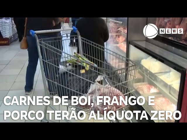 ⁣Reforma tributária: carnes de boi, frango e porco vão ter alíquota zero