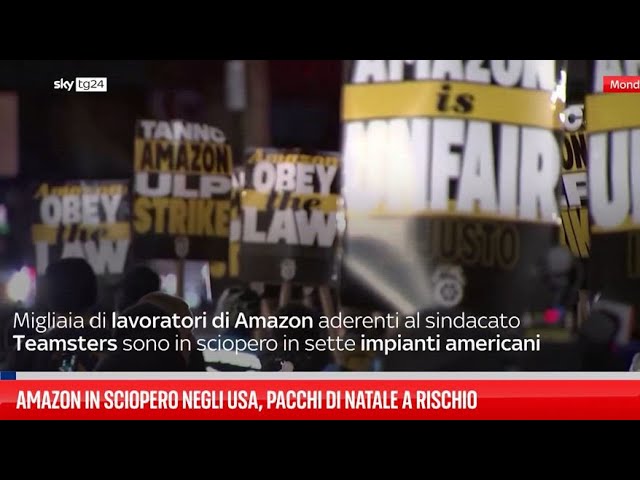 ⁣Amazon in sciopero negli Usa, pacchi di Natale a rischio