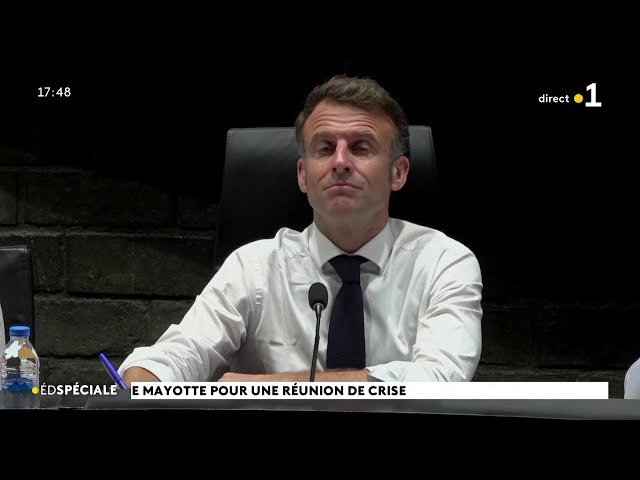 ⁣Prise de parole du président de la République Emmanuel Macron au conseil départemental de Mayotte