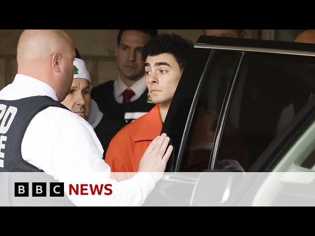 ⁣Luigi Mangione being extradited to New York | BBC News