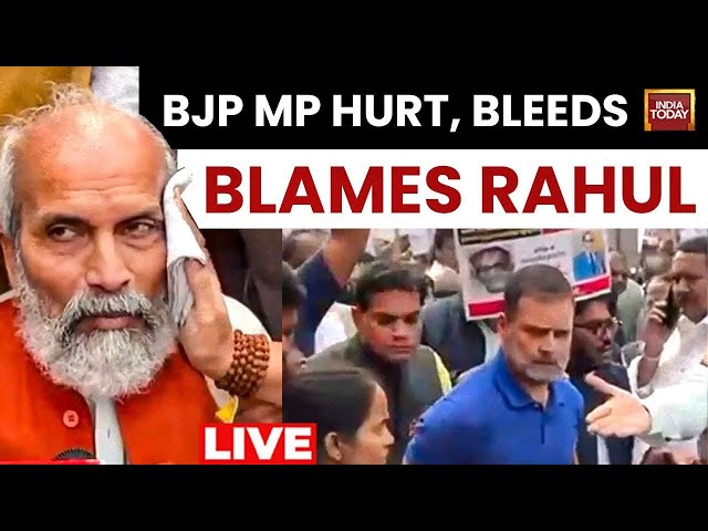 ⁣Parliament Scuffle: Cong Counters BJP's Assault Charge | BJP MP Pratap Sarangi Injured, Blames 