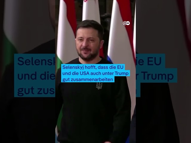 ⁣Selenskyj fordert Einigkeit von EU und USA | DW Nachrichten